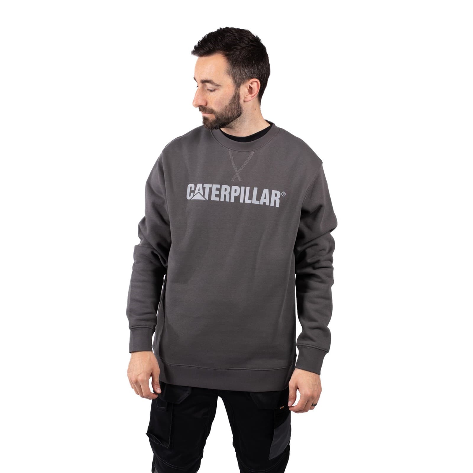 Caterpillar Caterpillar Midweight Crewneck Sweatshirt - Magnet in Magnet
