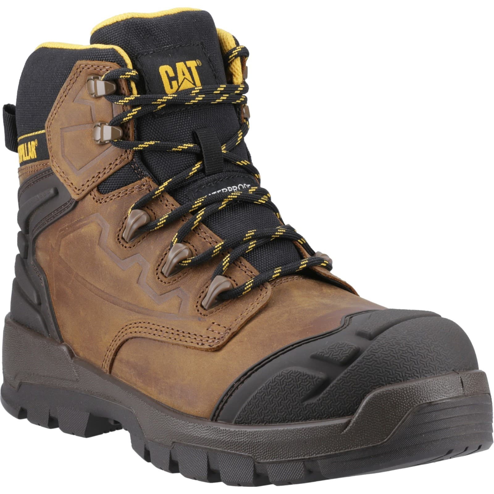 Caterpillar STRIVER XL 6" Safety Boot - Dark Beige/Black/Yellow