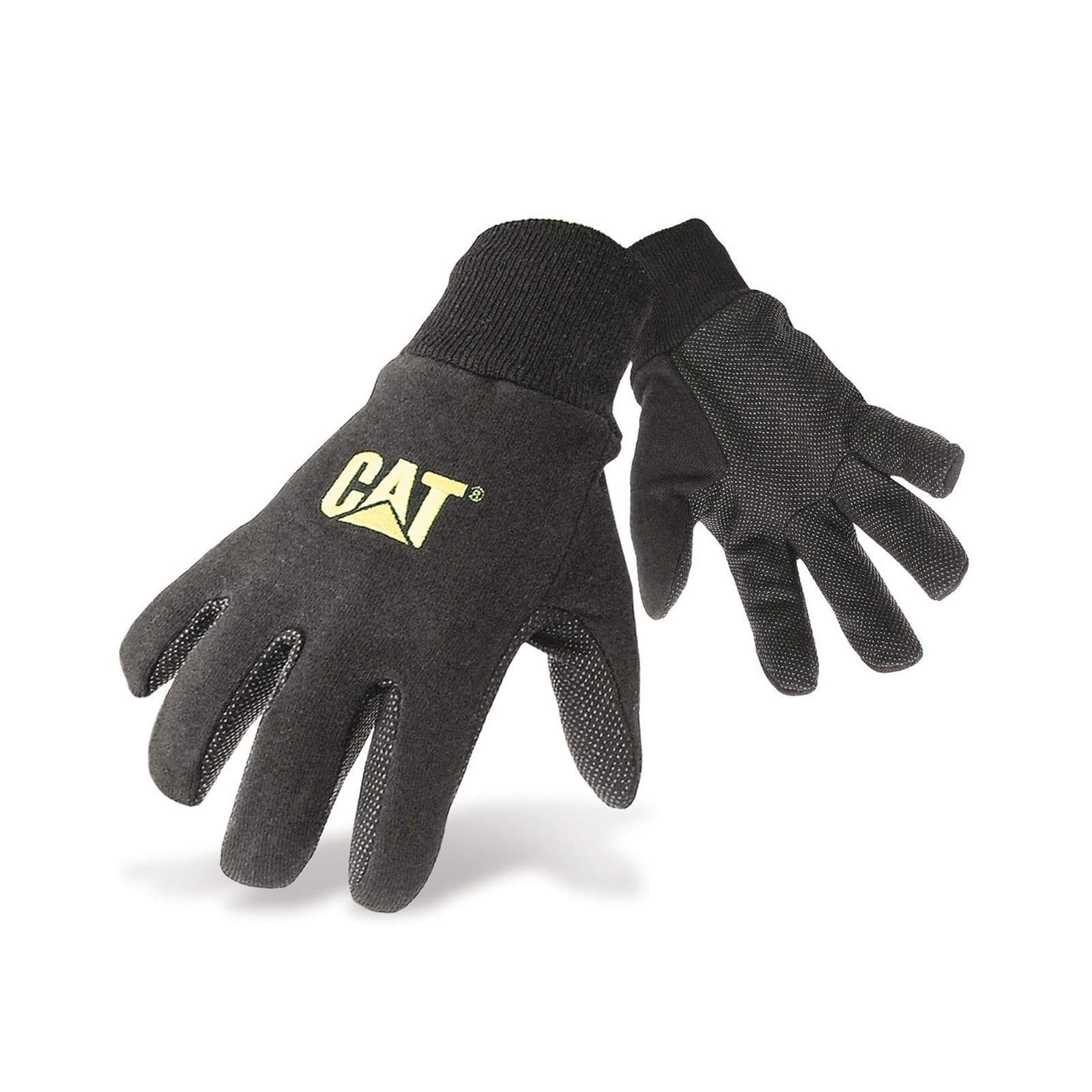 Caterpillar Caterpillar Jersey Dotted Glove - Black in Black