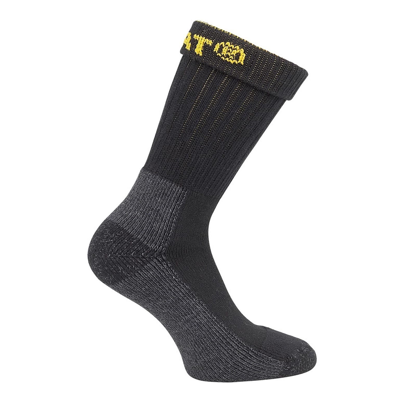 Caterpillar Caterpillar Industrial Work Sock 2 Pack - Black 6x11 in Black 6x11