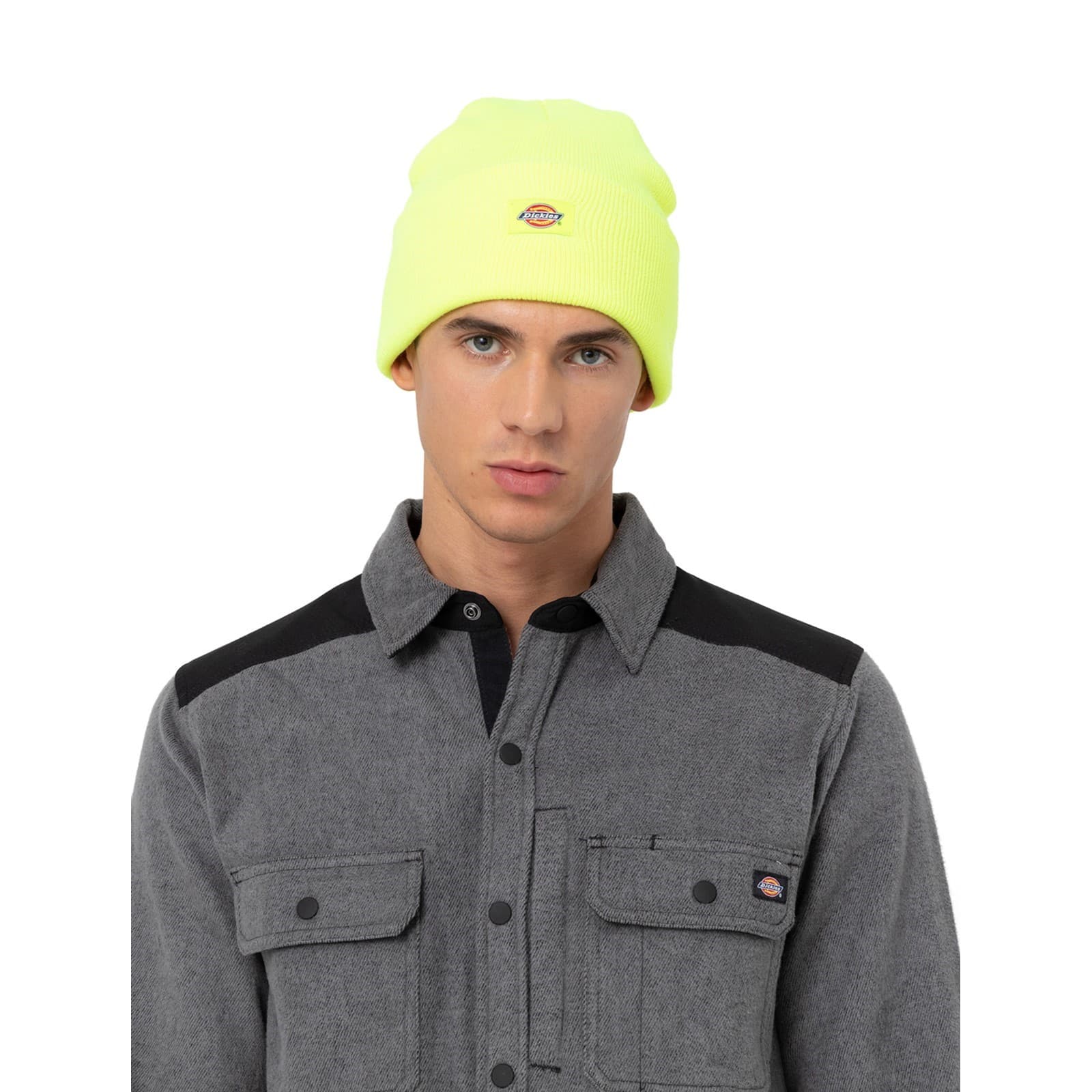 Dickies Dickies Acrylic Cuffed Beanie - Neon Yellow in Neon Yellow