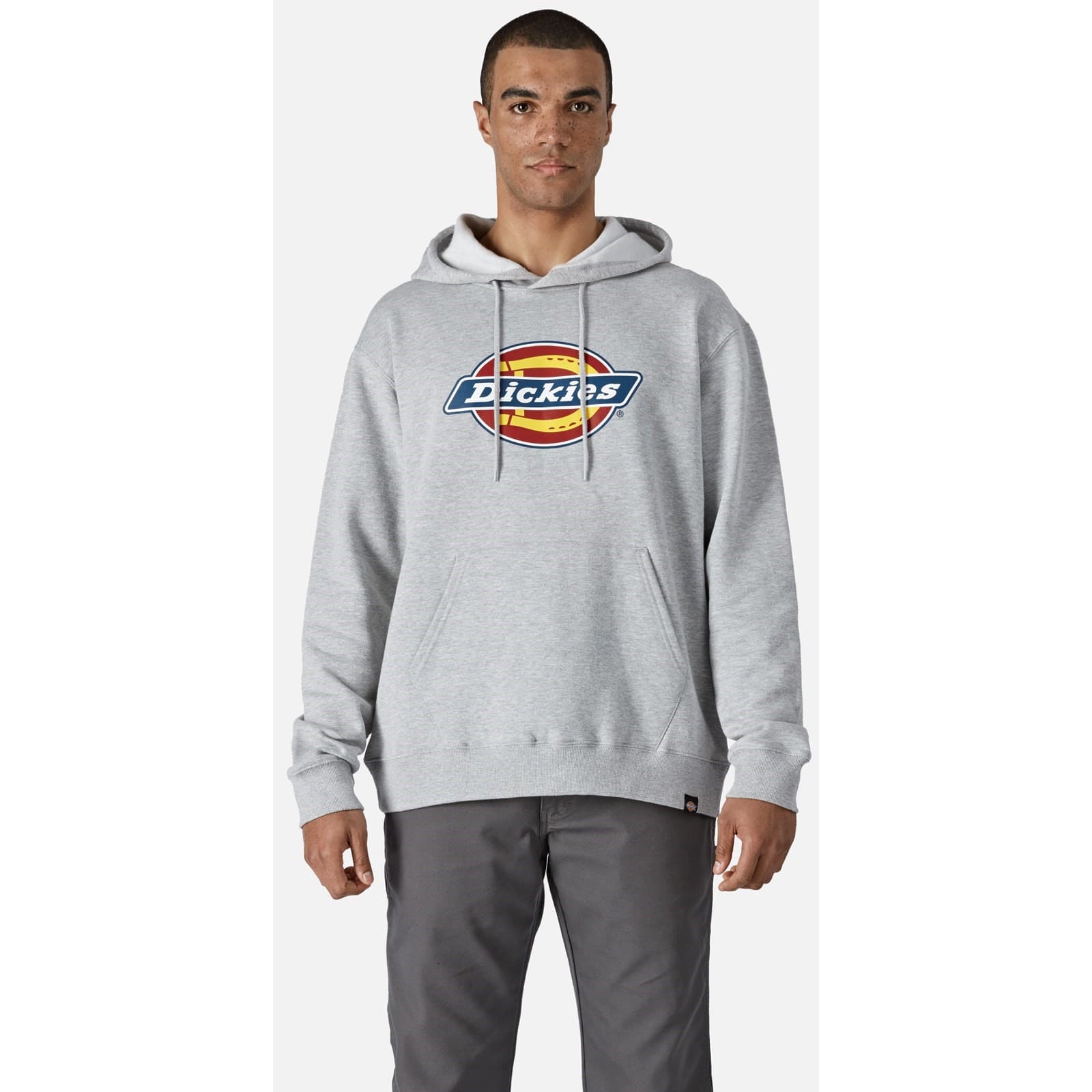Dickies Dickies Logo Graphic Fleece Hoodie - Heather Grey in Heather Grey