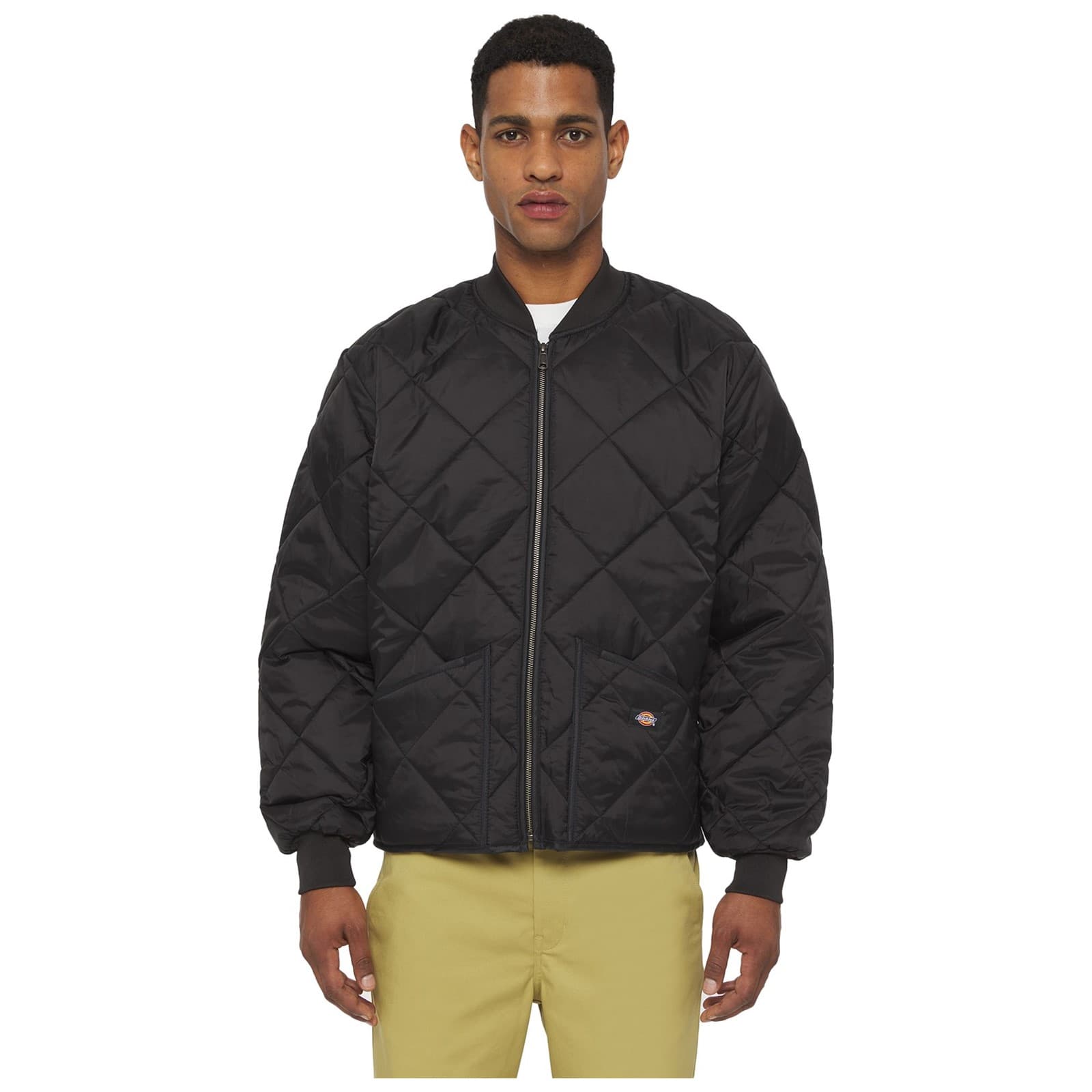 Dickies Dickies Diamond Quilted Nylon Jacket - Black in Black