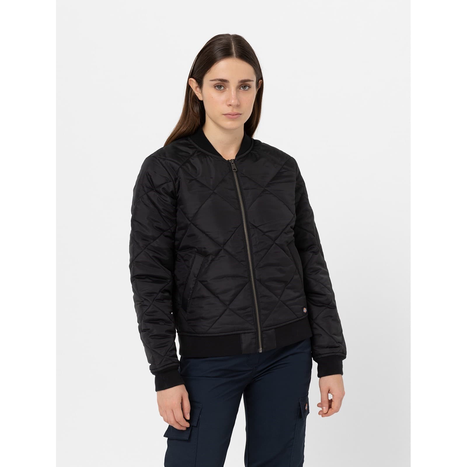 Dickies Dickies Quilted Bomber Jacket - Black in Black
