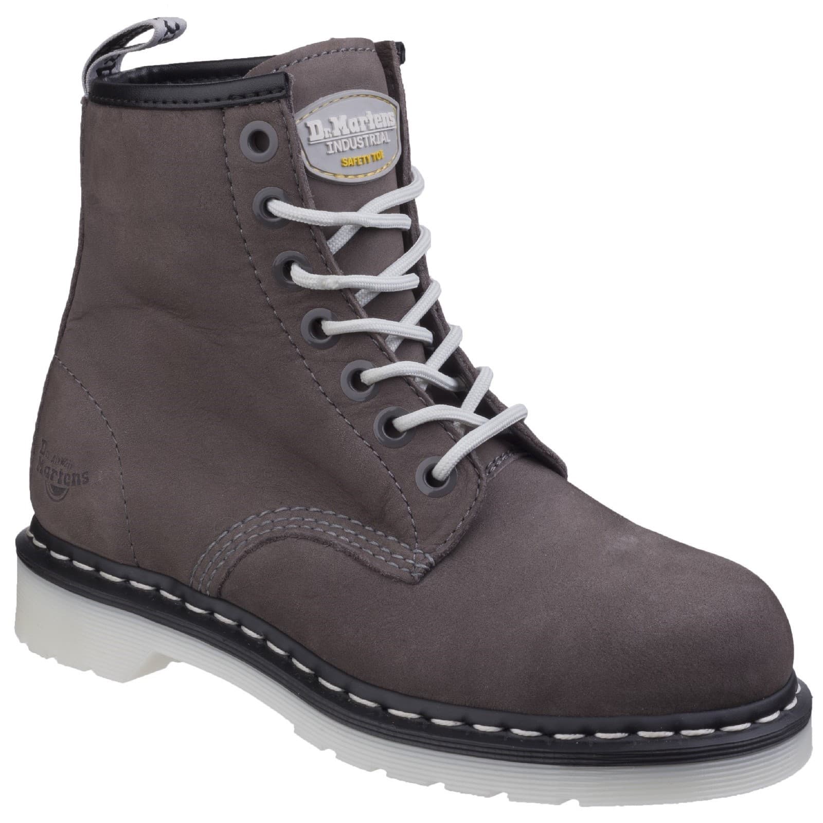 Dr Martens Maple Classic Steel-Toe Work Boot - Grey Wind River