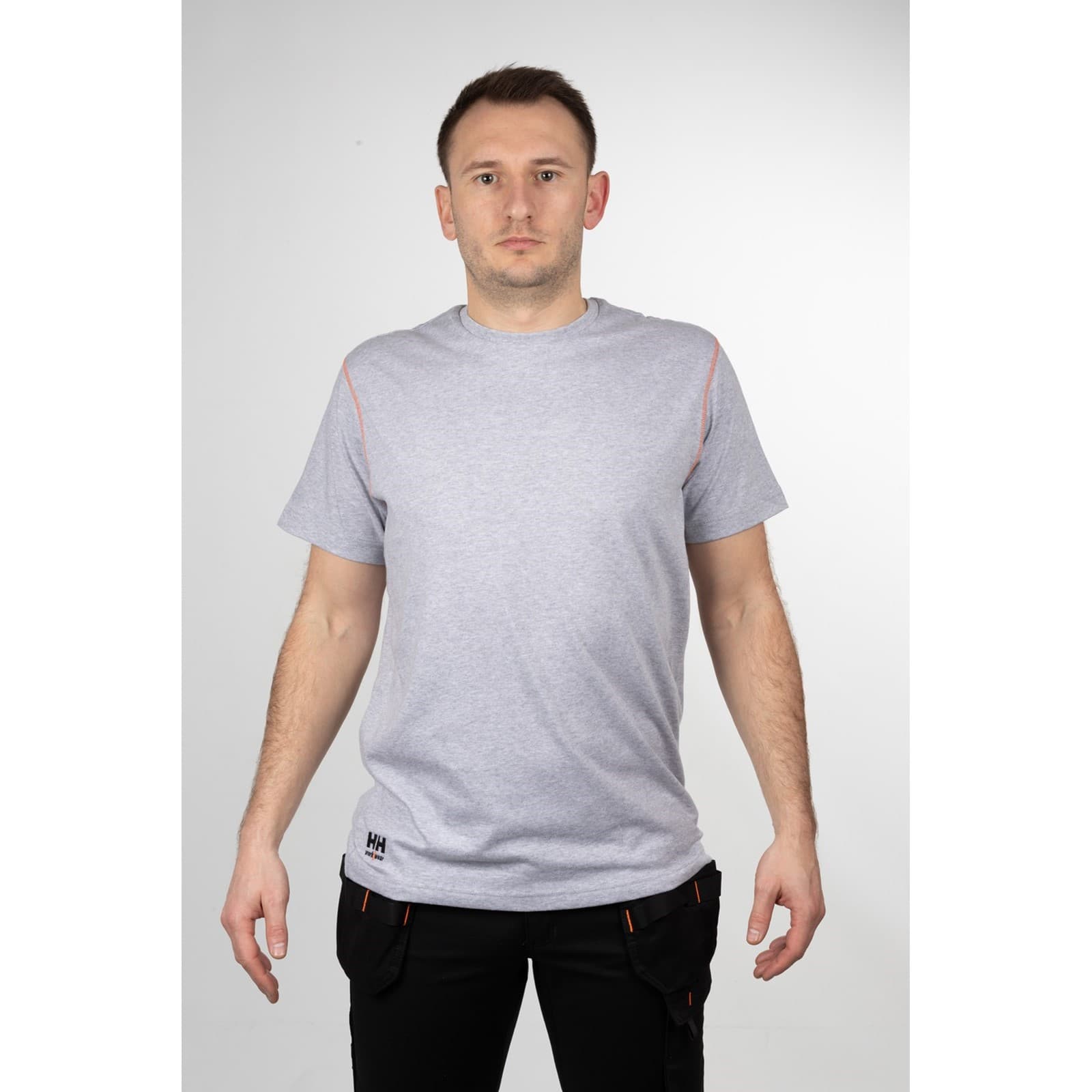 Helly Hansen Workwear Helly Hansen Workwear Oxford T-Shirt - Grey Melange in Grey Melange