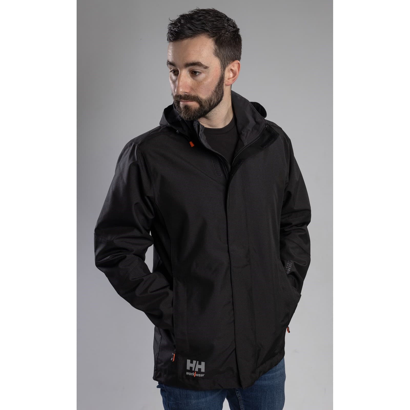 Helly Hansen Workwear Helly Hansen Workwear Oxford Shell Jacket - Black in Black