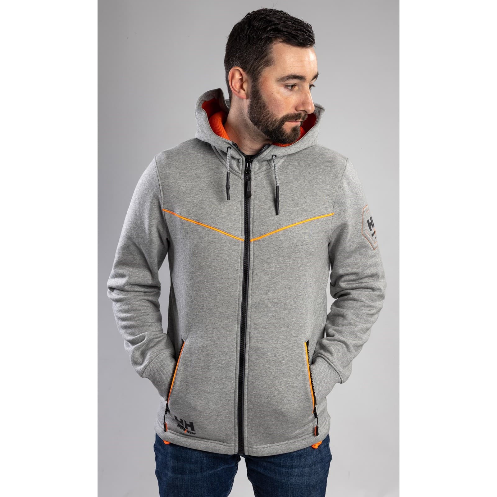 Helly Hansen Workwear Helly Hansen Workwear Chelsea Evolution Hood - Grey Melange in Grey Melange