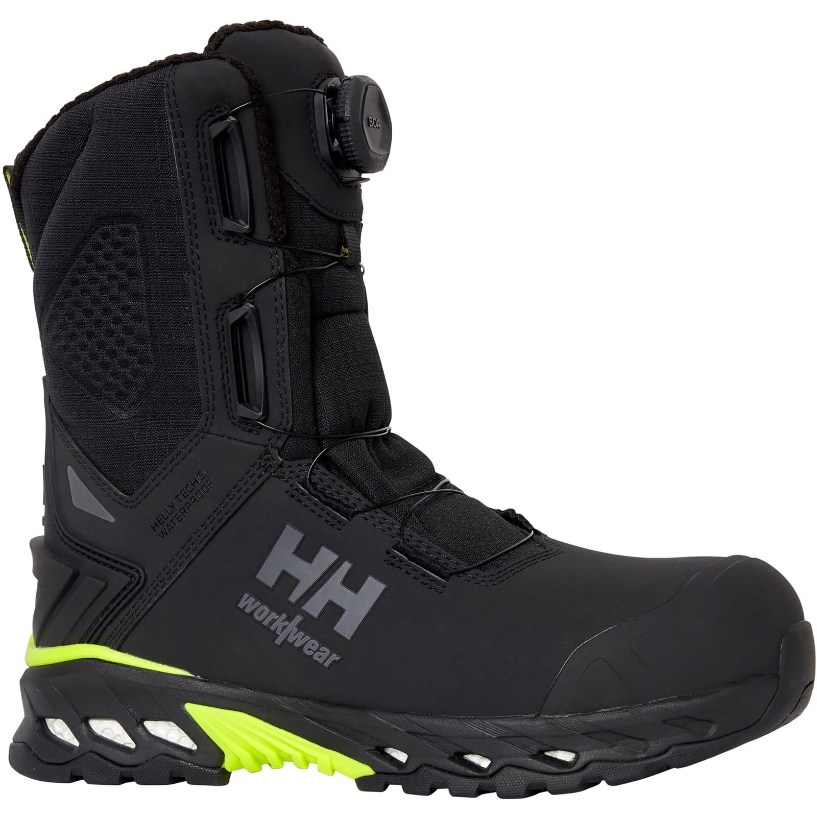 Helly Hansen Workwear Helly Hansen Workwear Magni Evo Winter Tall Boa - Black/Dark Lime in Black/Dark Lime
