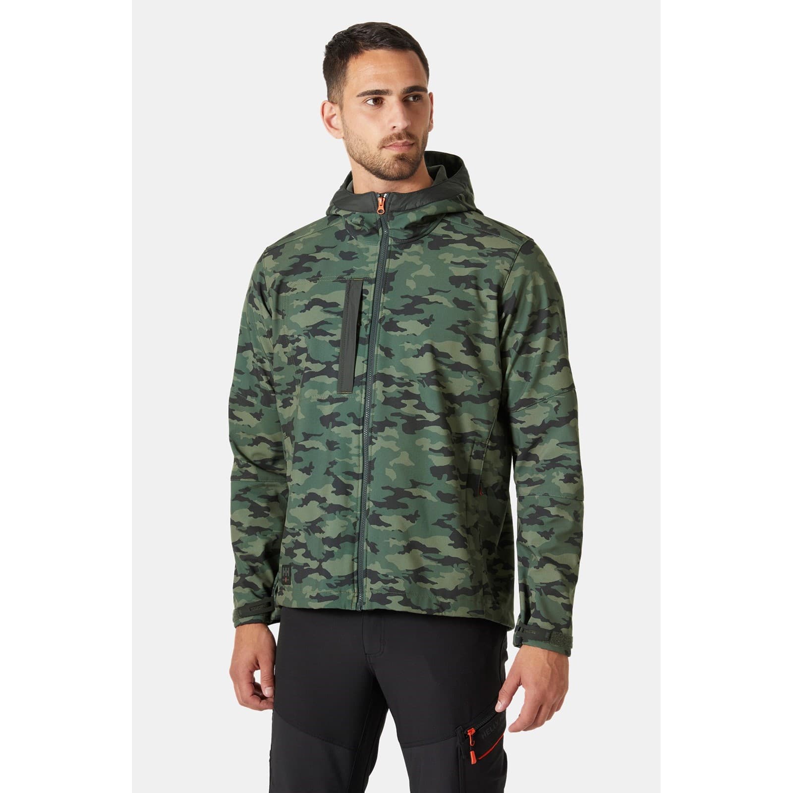 Helly Hansen Workwear Helly Hansen Workwear Kensington Hooded Softshell Jacket - Camo in Camo