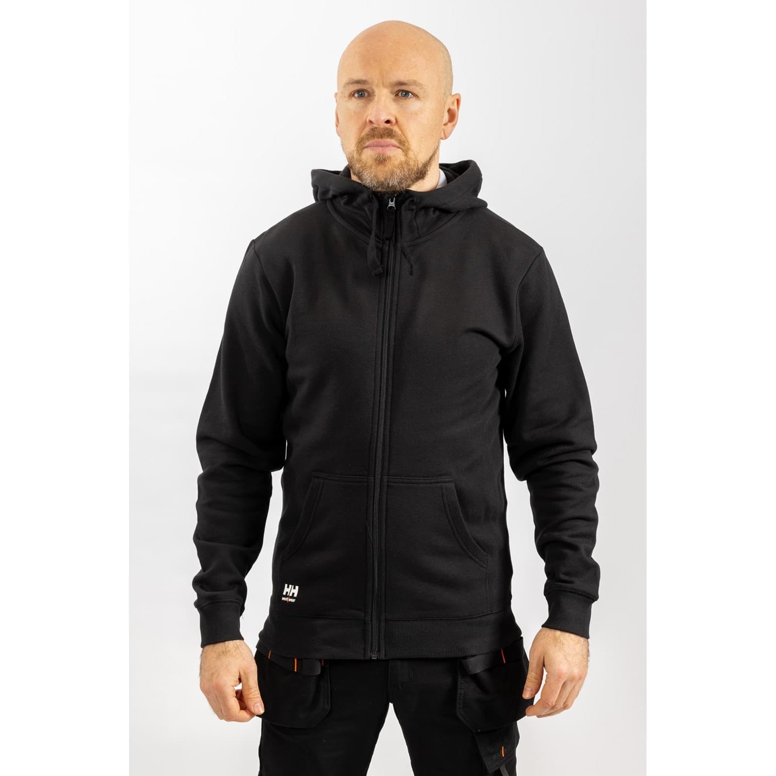 Helly Hansen Workwear Helly Hansen Workwear Manchester Zip Hoodie - Black in Black