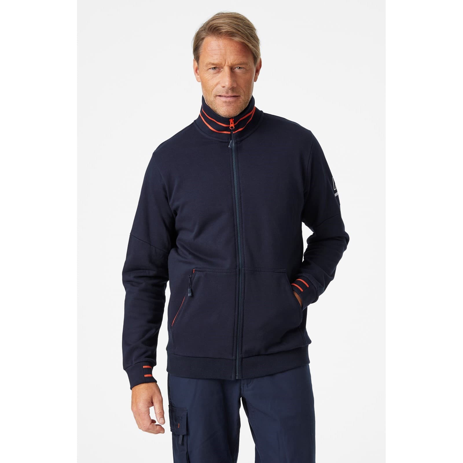 Helly Hansen Workwear Helly Hansen Workwear Kensington Zip Sweatshirt - Navy in Navy