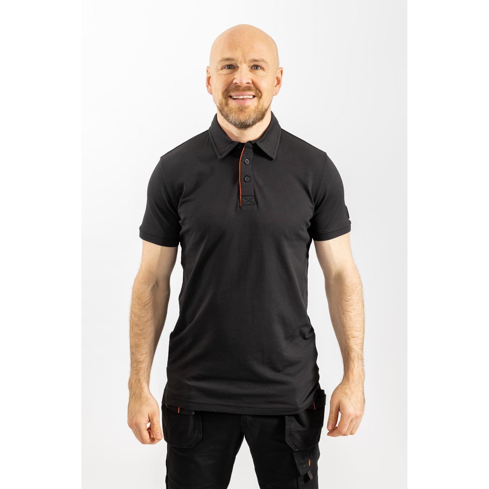 Helly Hansen Workwear Helly Hansen Workwear Kensington Tech Polo - Black in Black