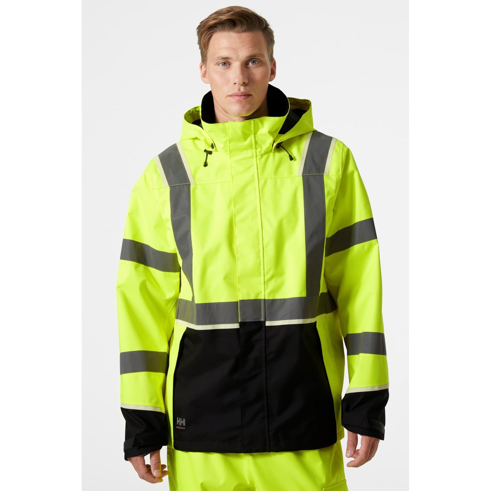 Helly Hansen Workwear Helly Hansen Workwear UC-ME Shell Jacket - Hi Vis Yellow/Ebony in Hi Vis Yellow/Ebony