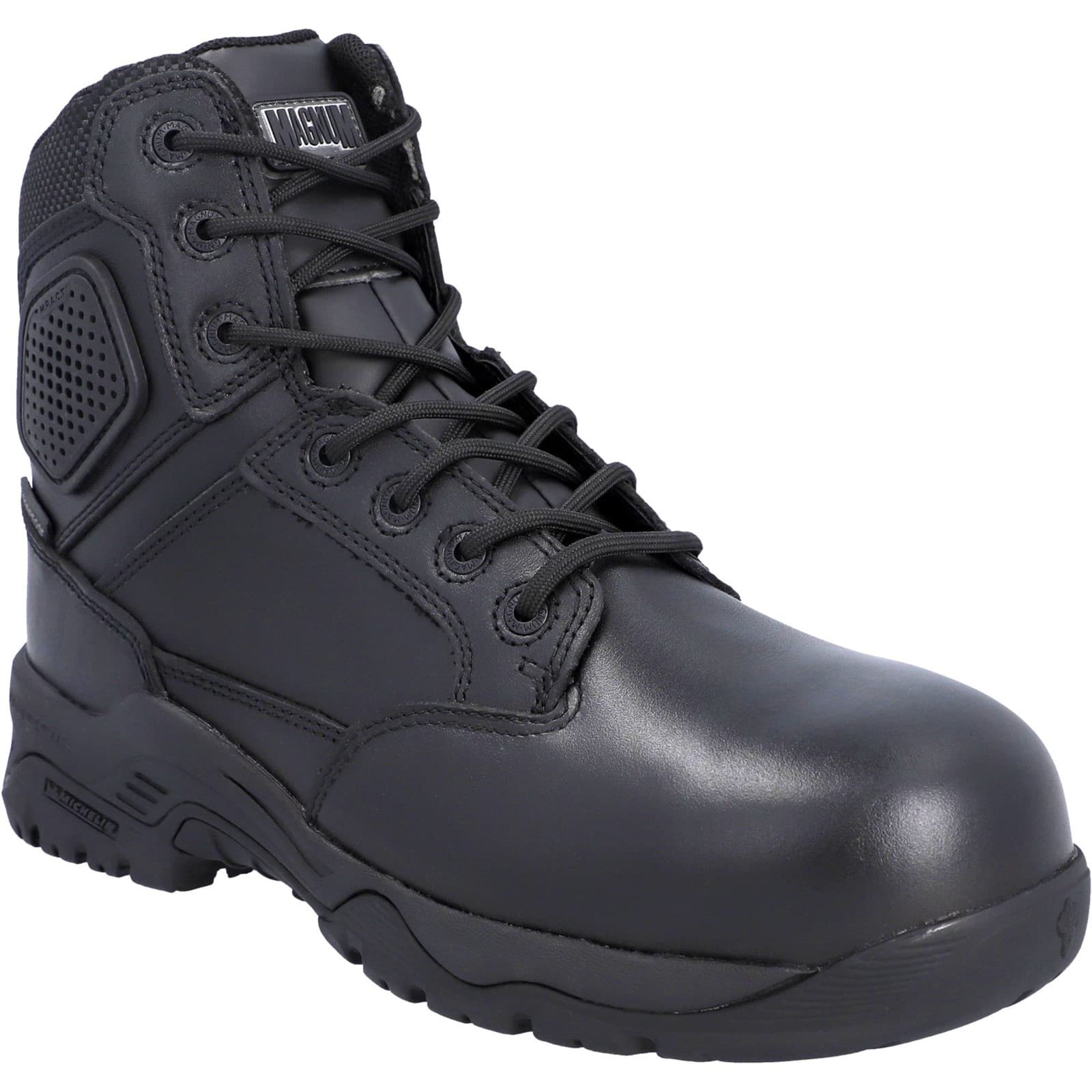 Magnum Magnum Strike Force 6.0 Side-Zip CT CP WP Uniform Safety Boot - Black in Black