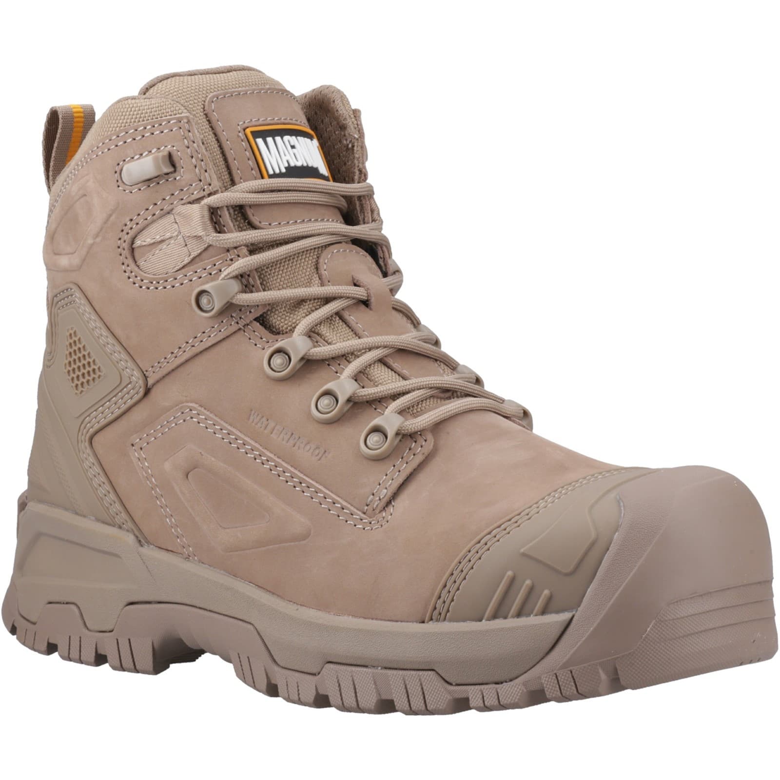 Magnum Magnum Highway 6" Waterproof Safety Footwear - Nubuck Stone in Nubuck Stone