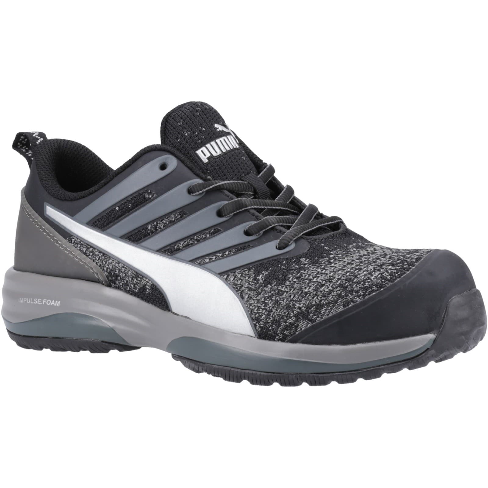 Puma Safety Puma Safety Charge Low Safety Trainer - Black in Black