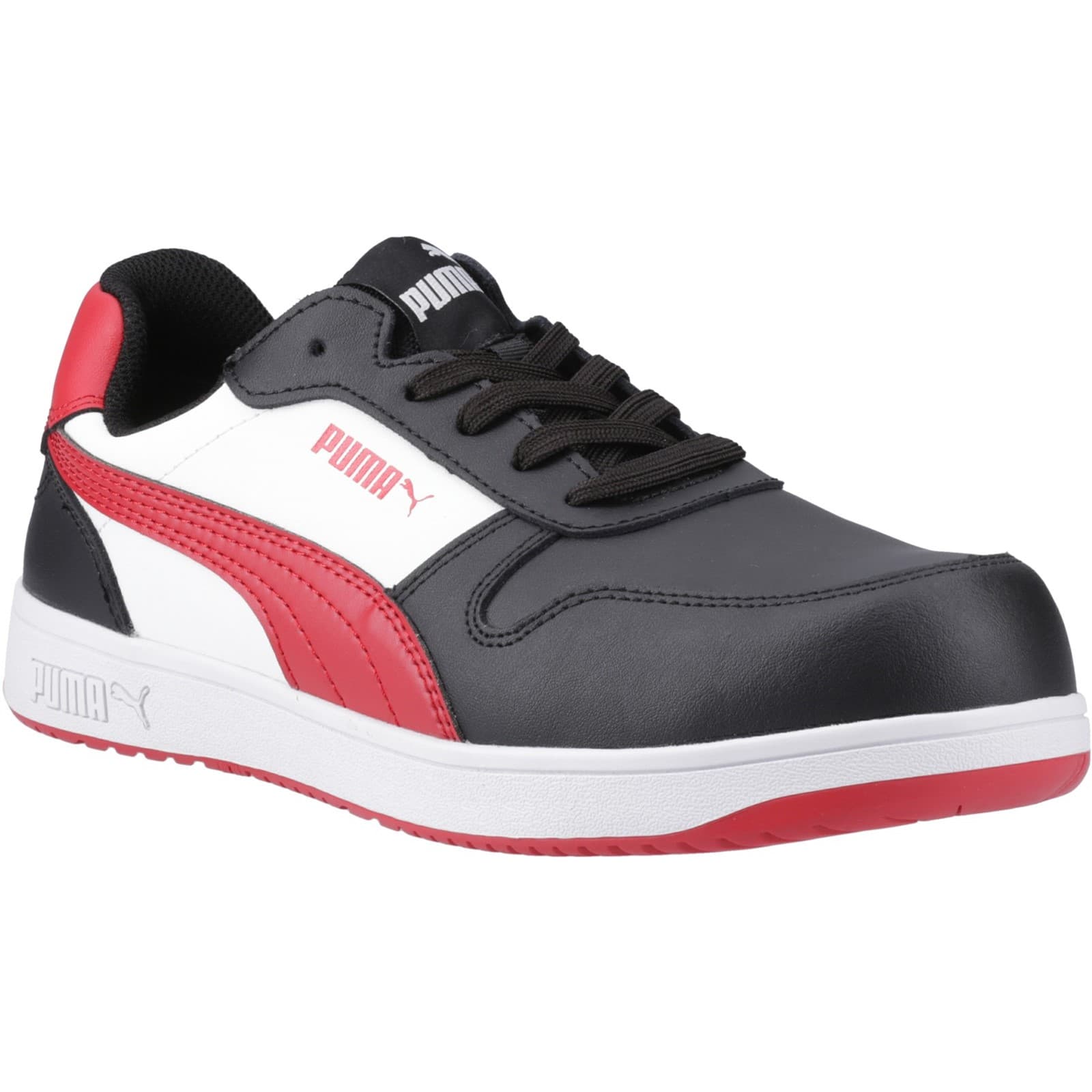 Puma Safety Frontcourt Low Trainer - Black / White / Red