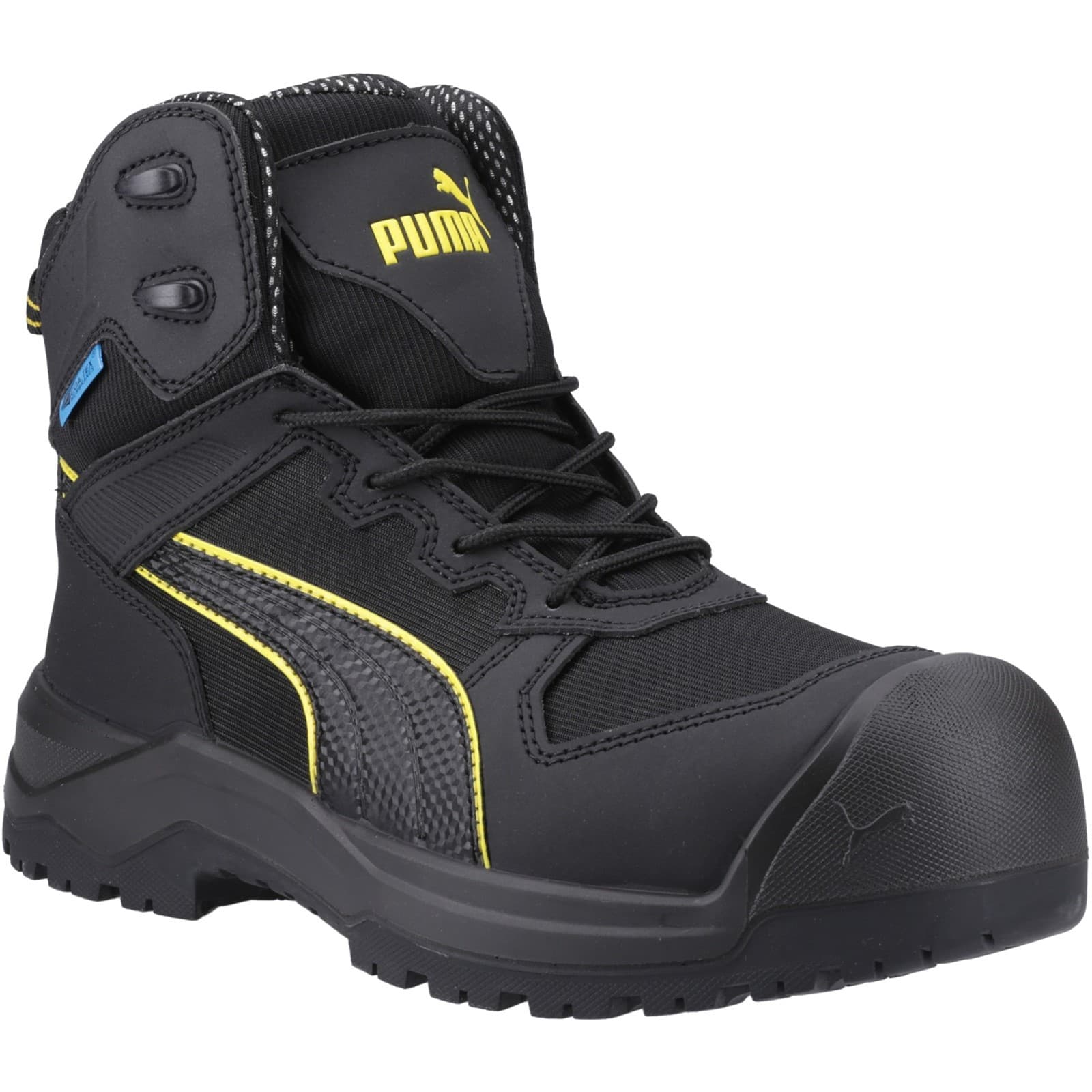 Puma Safety Rock Heavy Duty Waterproof Boot - Black/Yellow