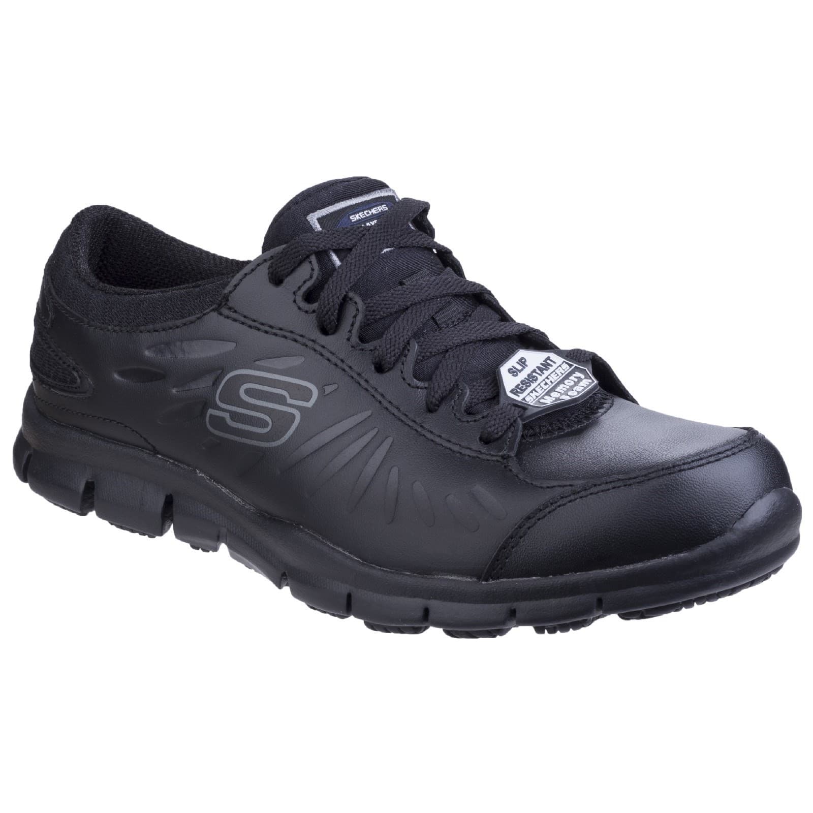 Skechers Workwear Skechers Workwear Eldred Occupational Shoe - Black in Black