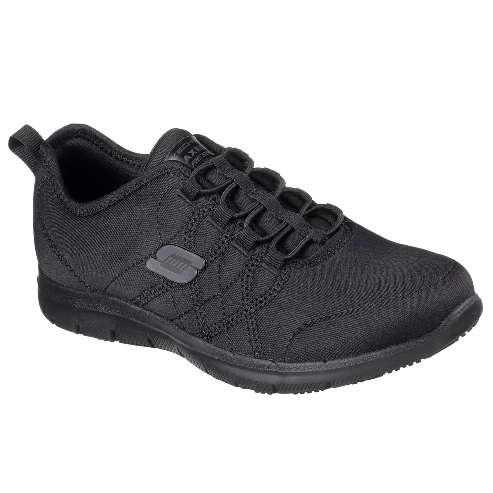 Skechers Workwear Skechers Workwear Ghenter Srelt Occupational Shoes - Black in Black