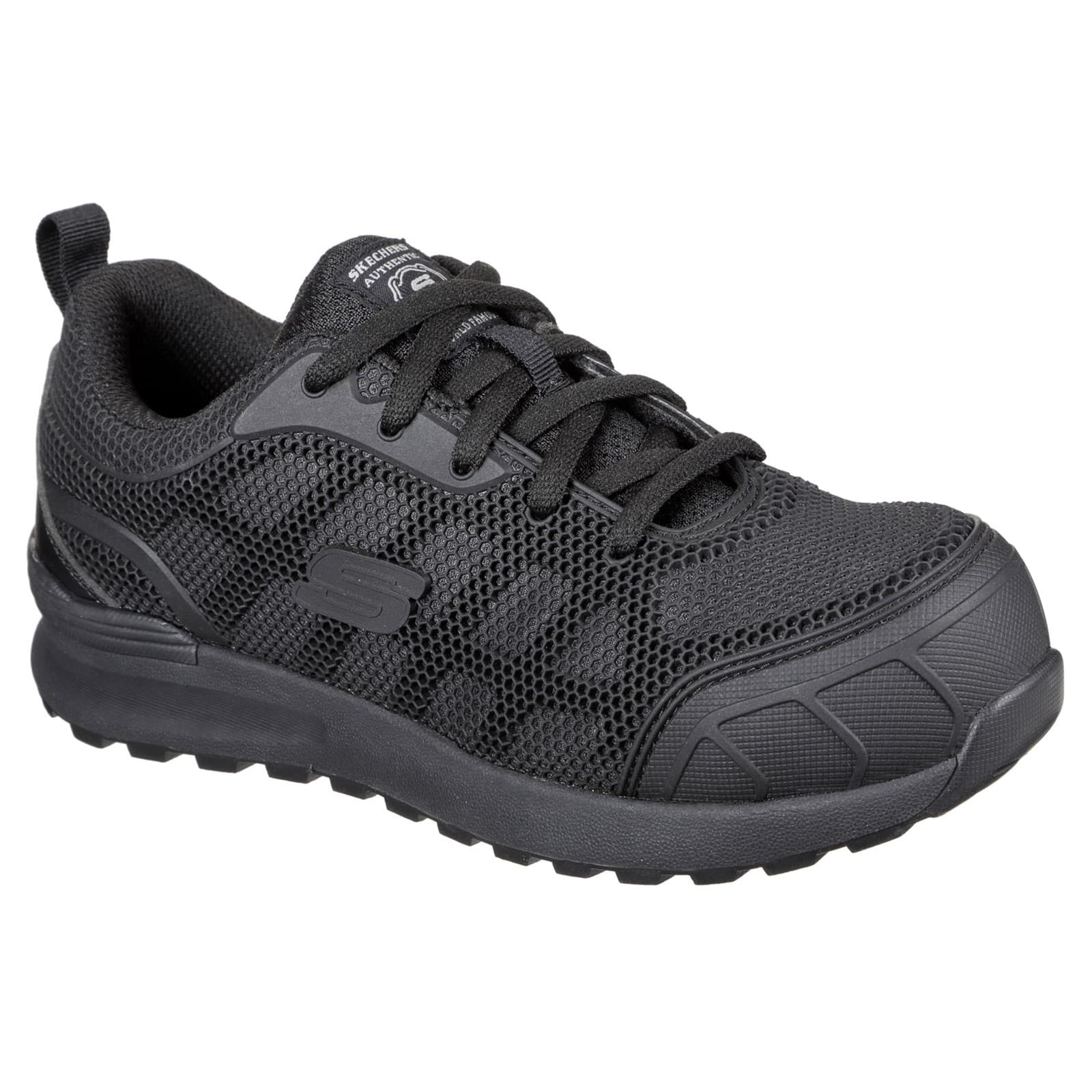 Skechers Workwear Skechers Workwear Bulklin Ayak Safety Shoe - Black/Black in Black/Black