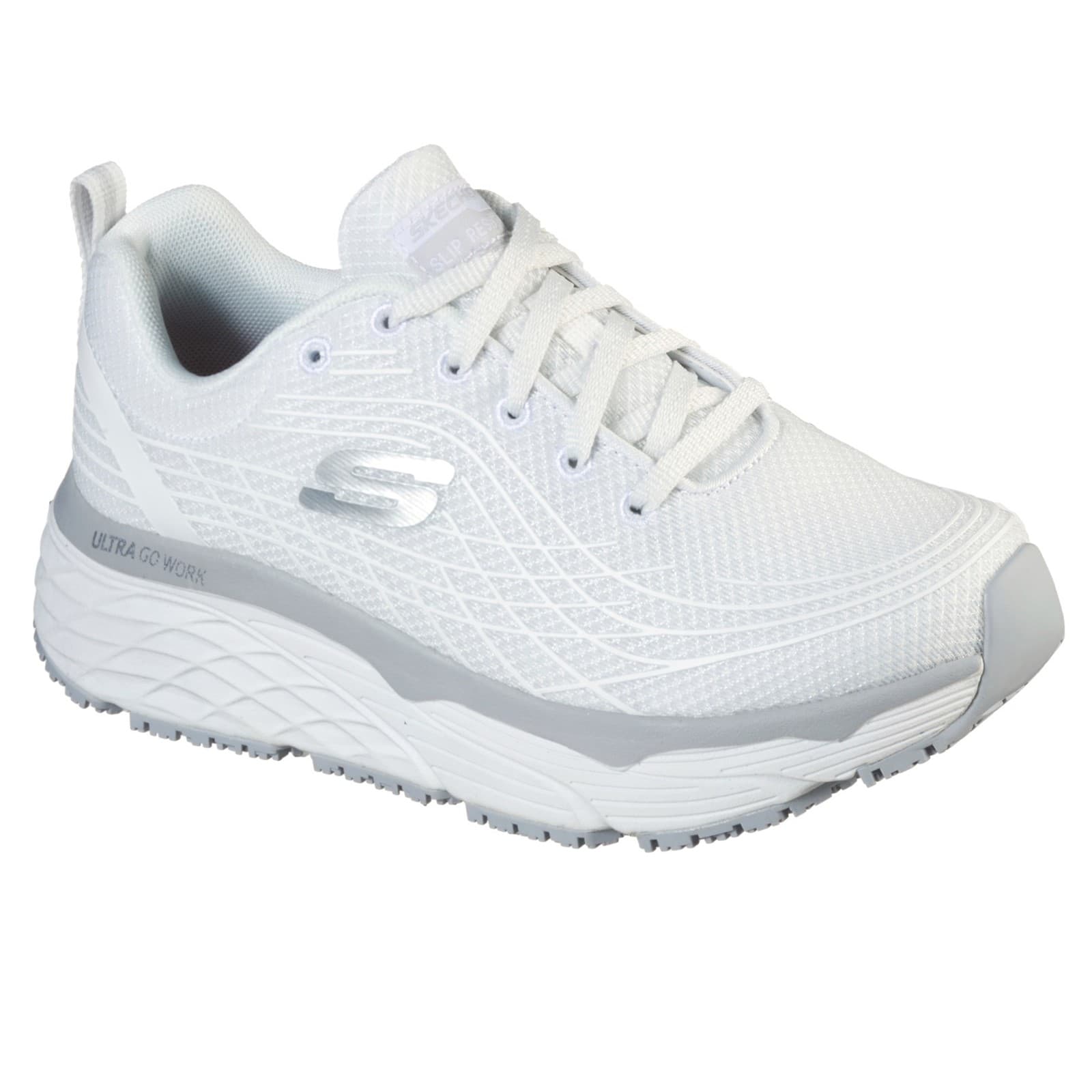Skechers Workwear Skechers Workwear Max Cushioning Elite Sr Occupational Shoes - White in White