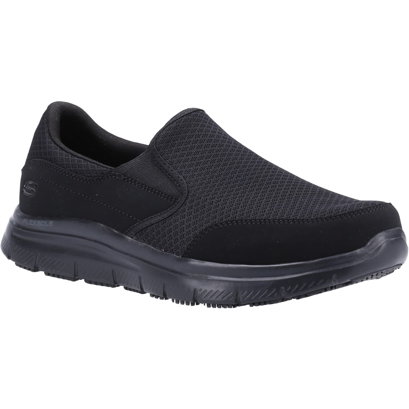 Skechers Workwear Skechers Workwear Flex Advantage - Wide McAllen Sr Occupational Shoe - Black in Black