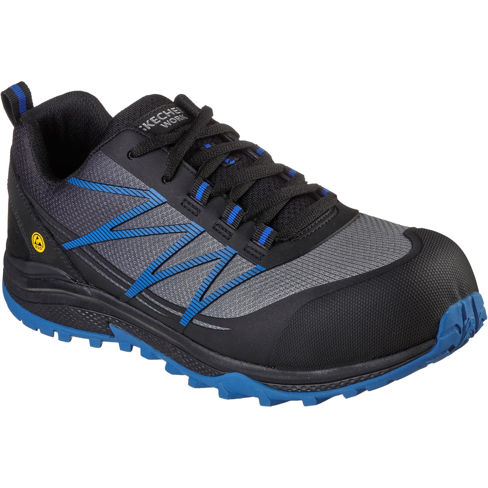 Skechers Workwear Skechers Workwear Puxal Safety Trainers - Black/Blue in Black/Blue