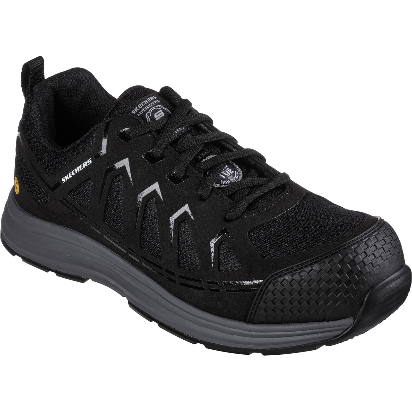 Skechers Workwear Skechers Workwear Malad II Safety Trainers - Black in Black