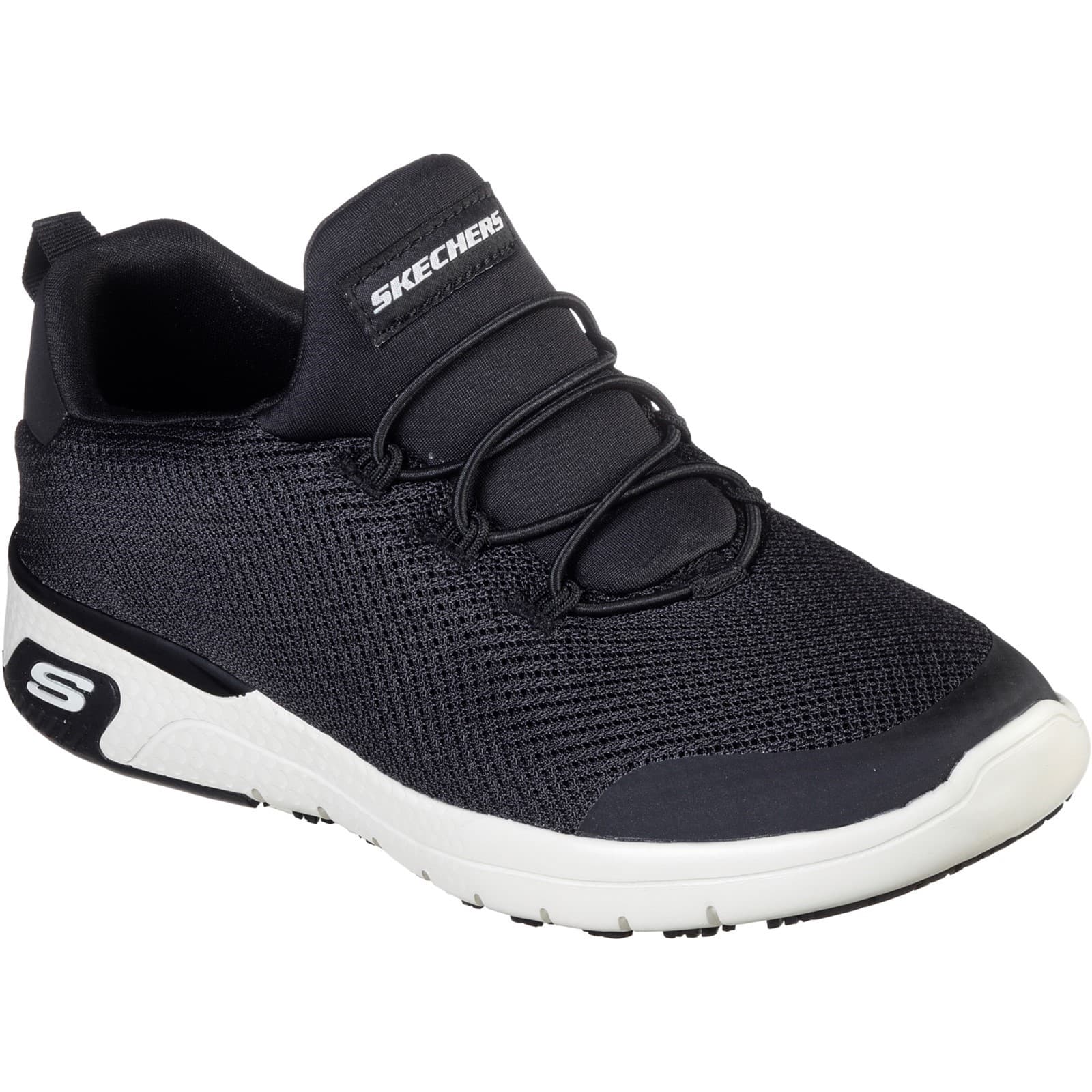 Skechers Workwear Skechers Workwear Marsing - Waiola SR Trainer - Black/White in Black/White