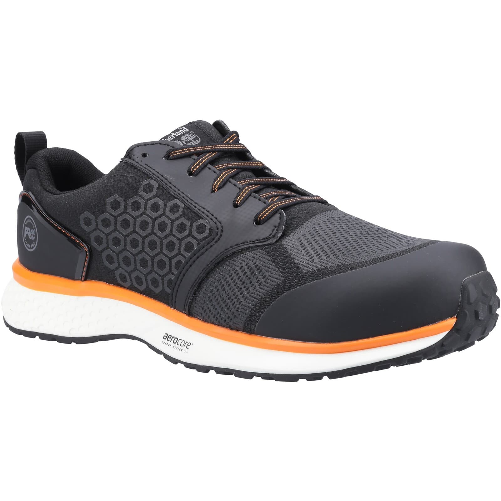 Timberland Pro Timberland Pro Reaxion Composite Safety Trainer - Black/Orange in Black/Orange