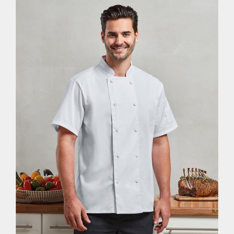 Premier Coolchecker® Short Sleeve Chef's Jacket Thumbnail