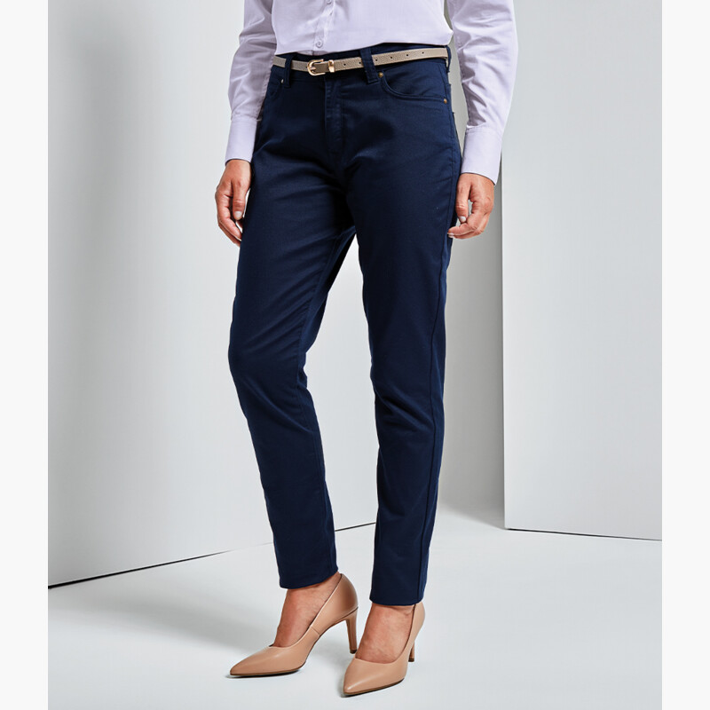 Premier Ladies Performance Chino Jeans Thumbnail