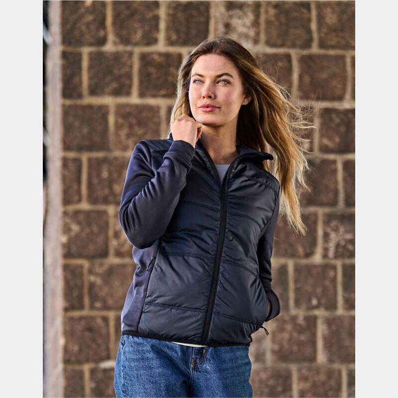 Ladies' Hybrid-Stretch Hooded Jacket Thumbnail