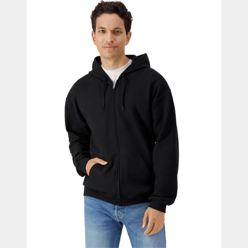 Softstyle Midweight Fleece Adult Full Zip Hooded Sweatshirt Thumbnail