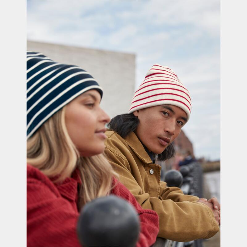 Original Deep Cuffed Striped Beanie Thumbnail