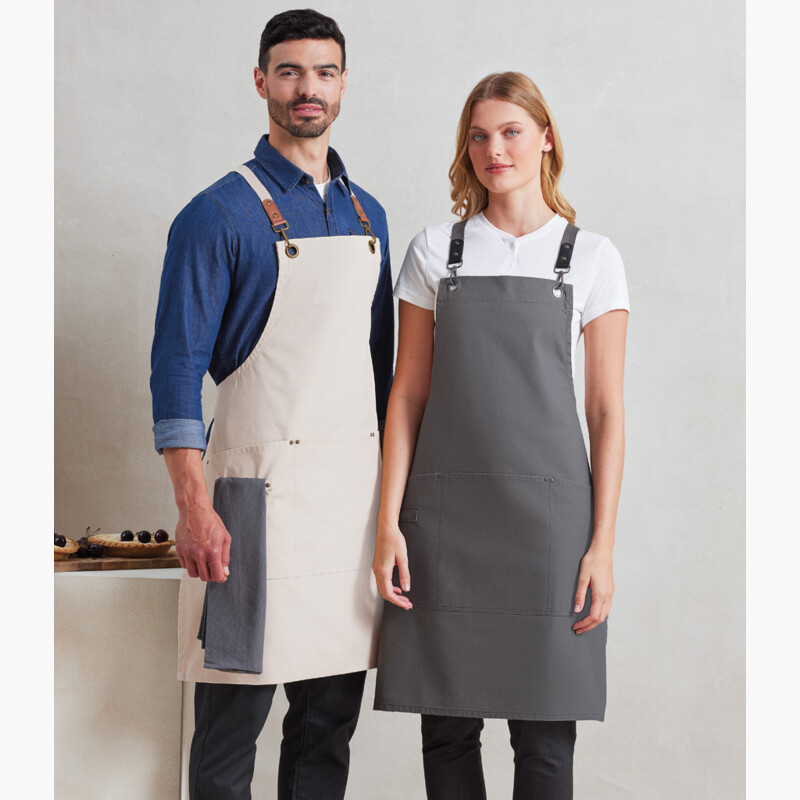 Premier Clip 'n' Clasp Cross Back Bib Apron Thumbnail