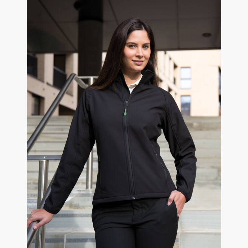 Ladies' Printable Softshell Jacket with Recycled Inner Fleece Thumbnail