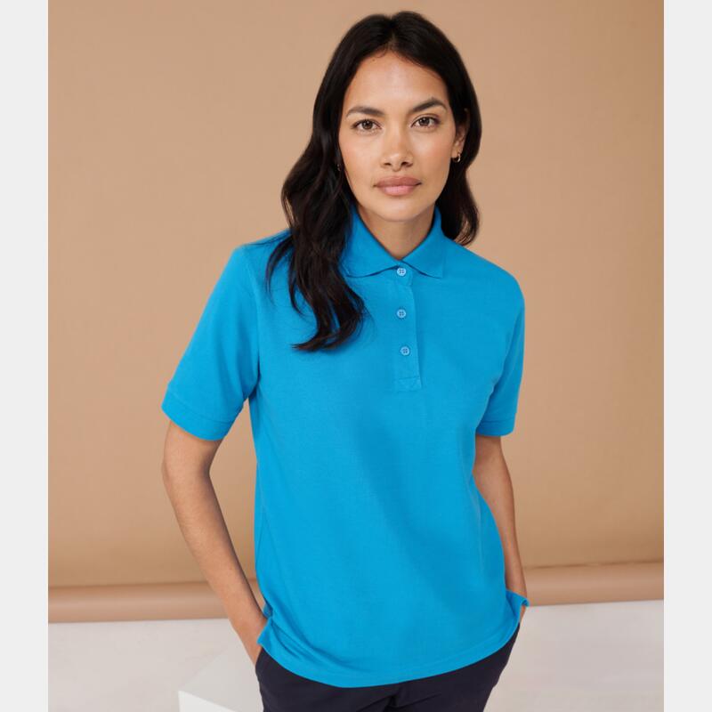 Henbury Ladies Poly/Cotton Piqué Polo Shirt Thumbnail