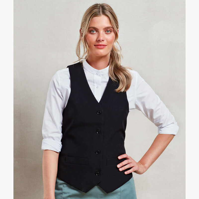 Premier Ladies Lined Waistcoat Thumbnail