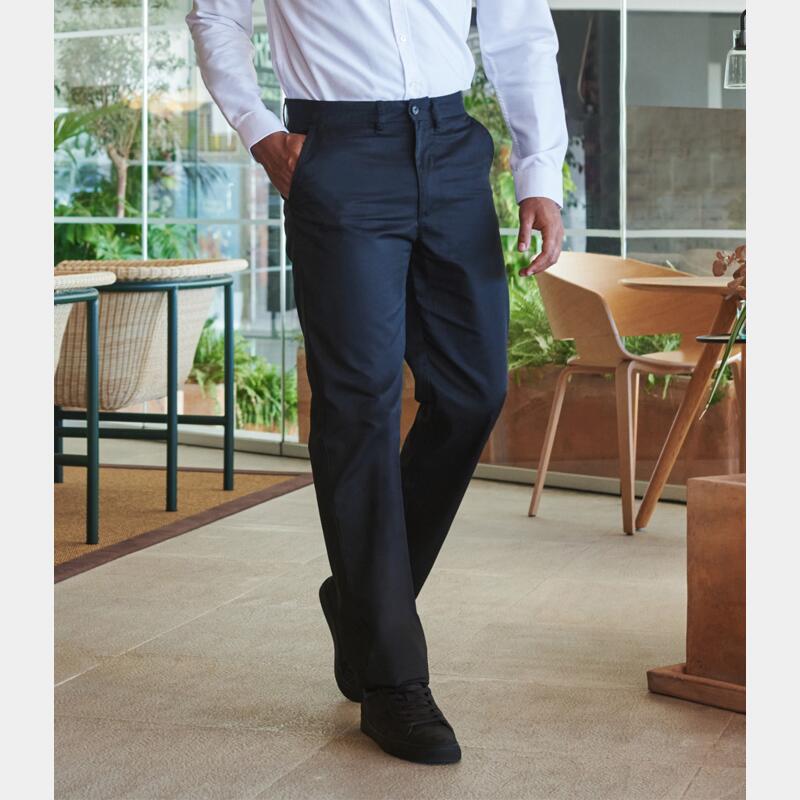 Henbury 65/35 Flat Fronted Chino Trousers Thumbnail