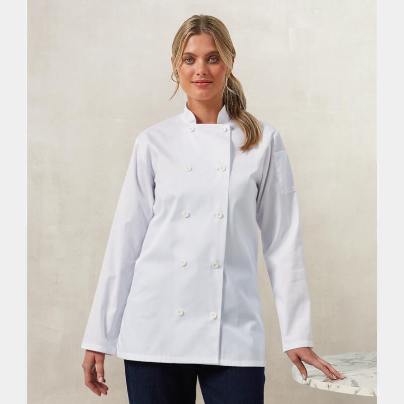 Premier Ladies Long Sleeve Chef's Jacket Thumbnail