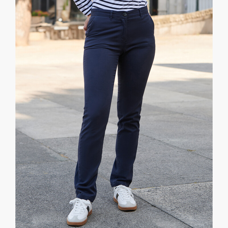 Front Row Ladies Stretch Chino Trousers Thumbnail