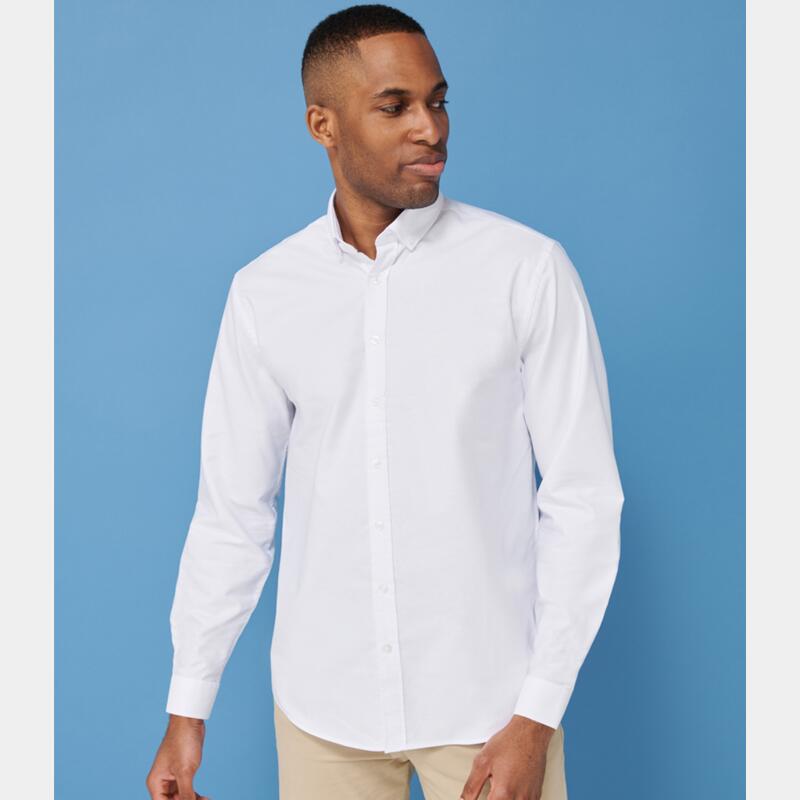 Henbury Modern Long Sleeve Classic Fit Oxford Shirt Thumbnail