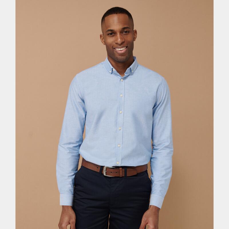 Henbury Modern Long Sleeve Regular Fit Oxford Shirt Thumbnail