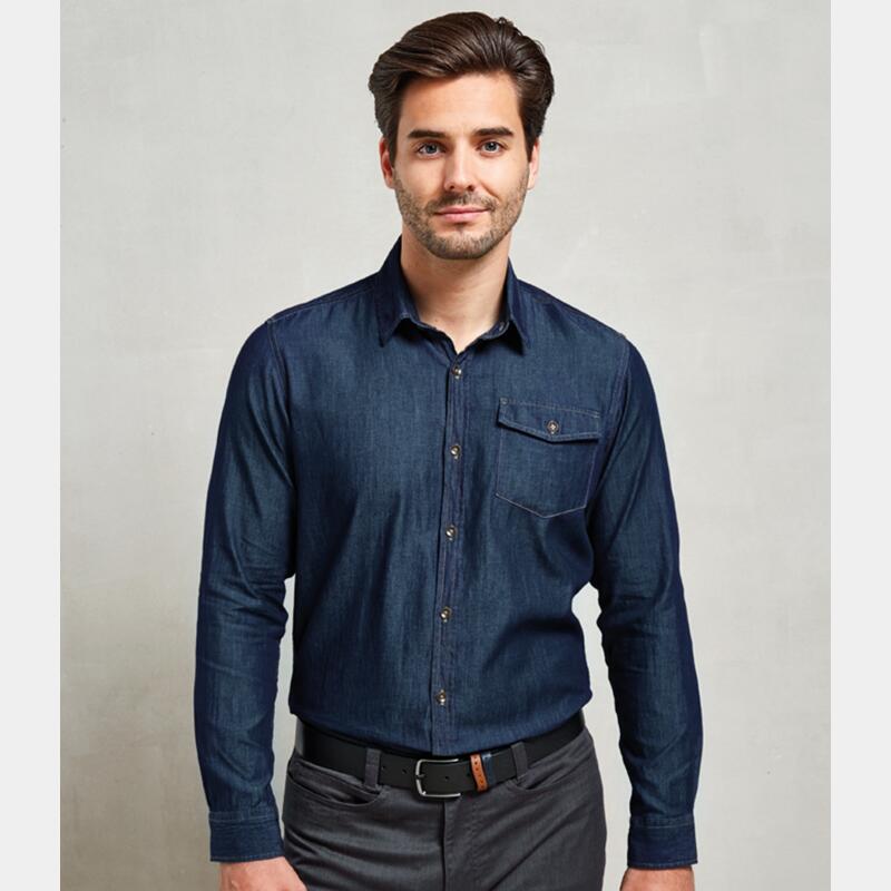 Premier Jeans Stitch Denim Shirt Thumbnail