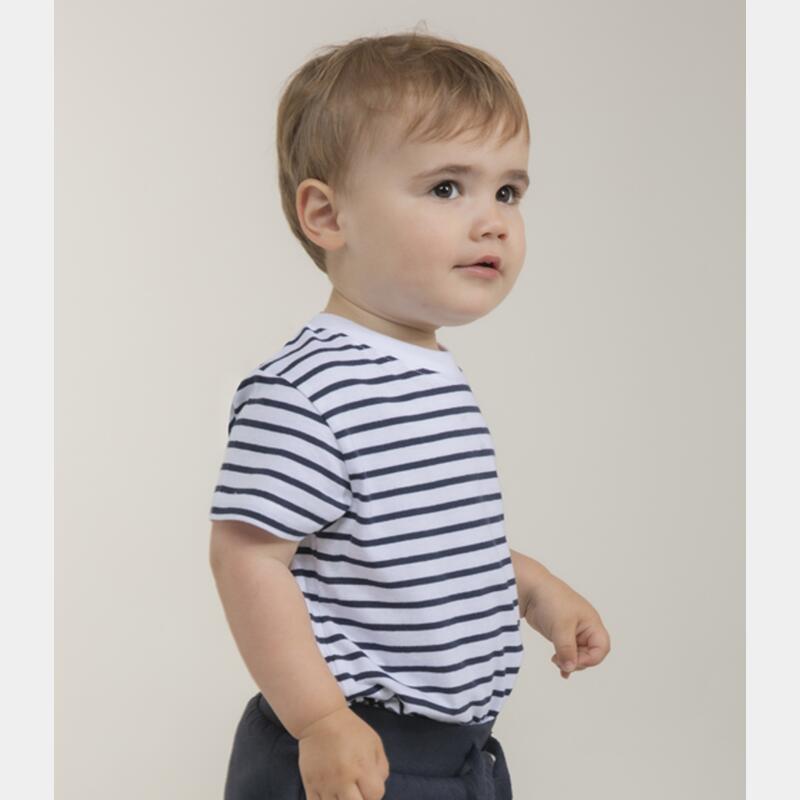 Larkwood Baby/Toddler Striped Crew Neck T-Shirt Thumbnail