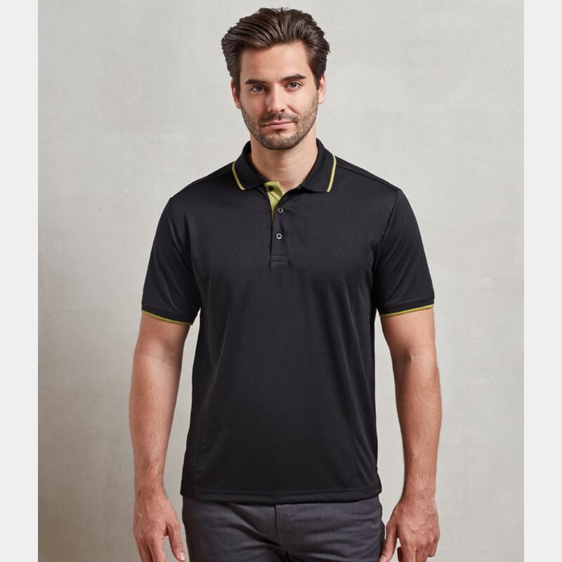 Premier Contrast Coolchecker® Piqué Polo Shirt Thumbnail