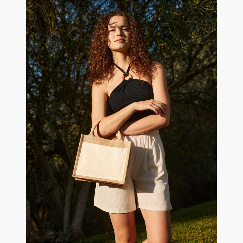 Cotton Pocket Jute Gift Bag Thumbnail